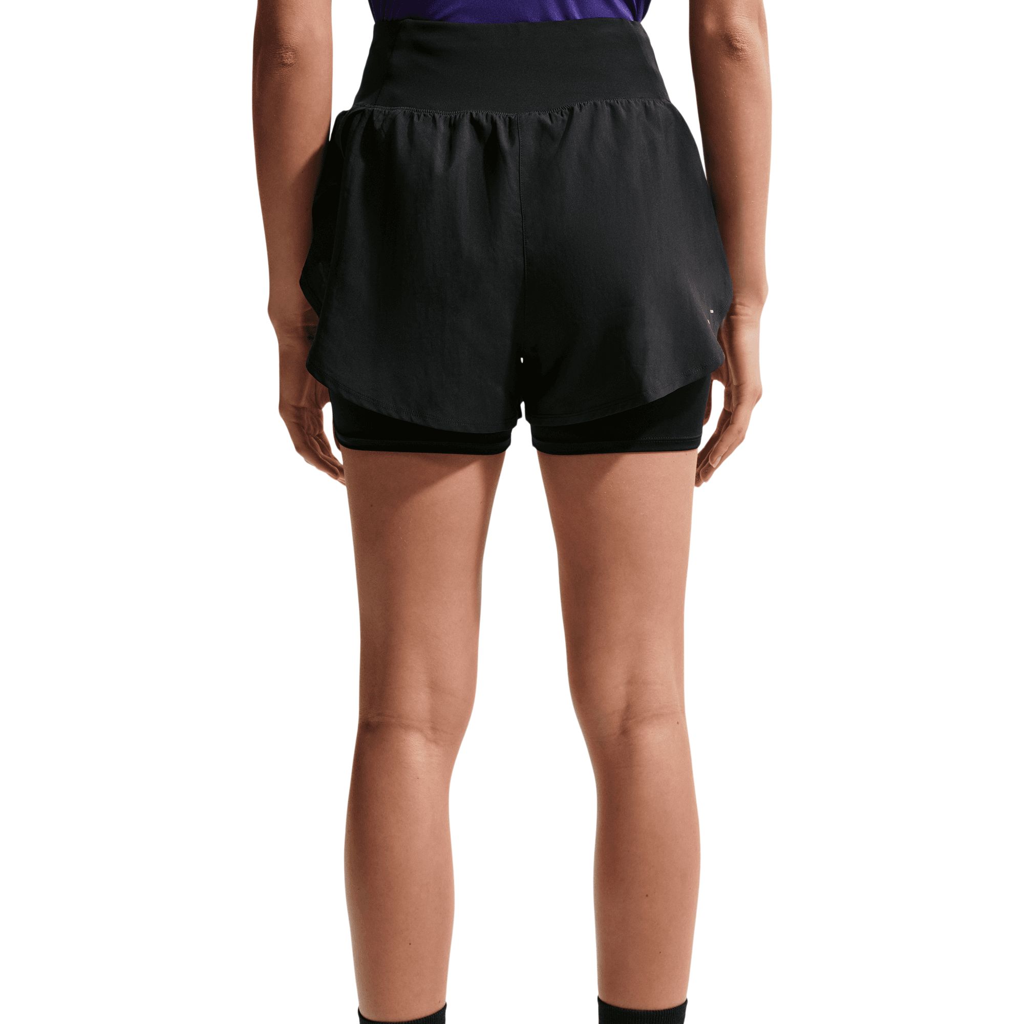Nike Women's Flow Mid-Rise Dri-FIT 2 in 1 Shorts