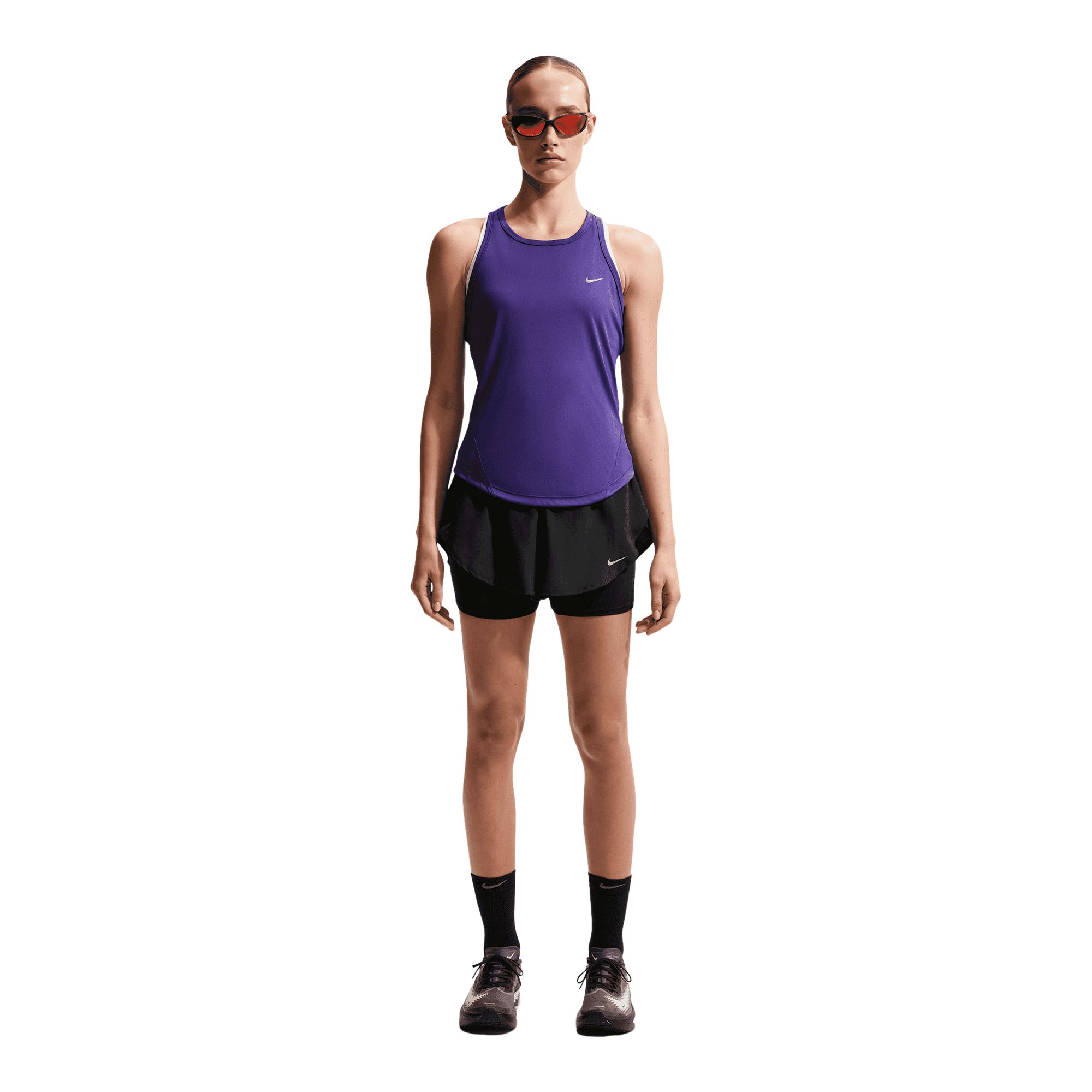 Nike Women's Flow Mid-Rise Dri-FIT 2 in 1 Shorts