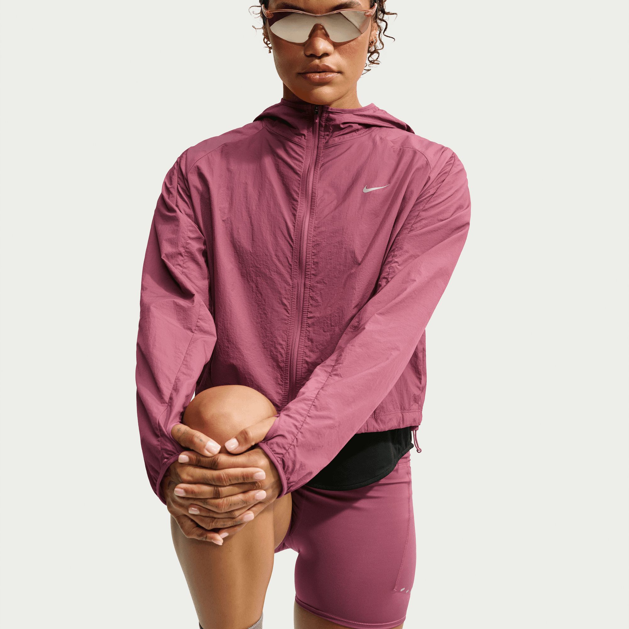Nike Women's Tempo Repel UV Water-Repellent Running Jacket