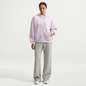 Nike Women's Studio Full Zip Oversized Fleece Hoodie
