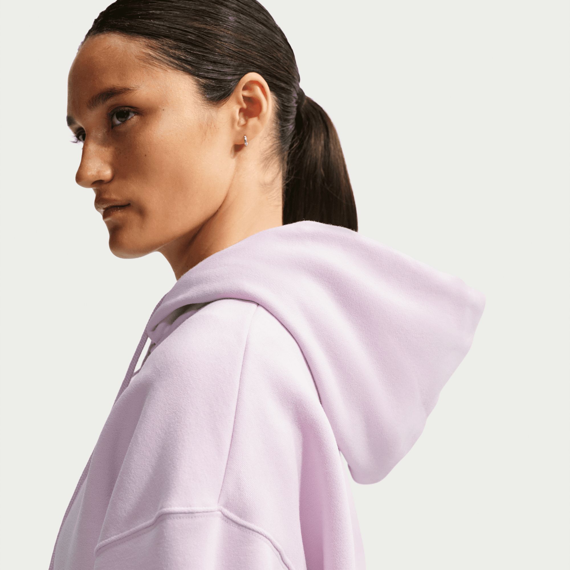 Nike Women's Studio Full Zip Oversized Fleece Hoodie