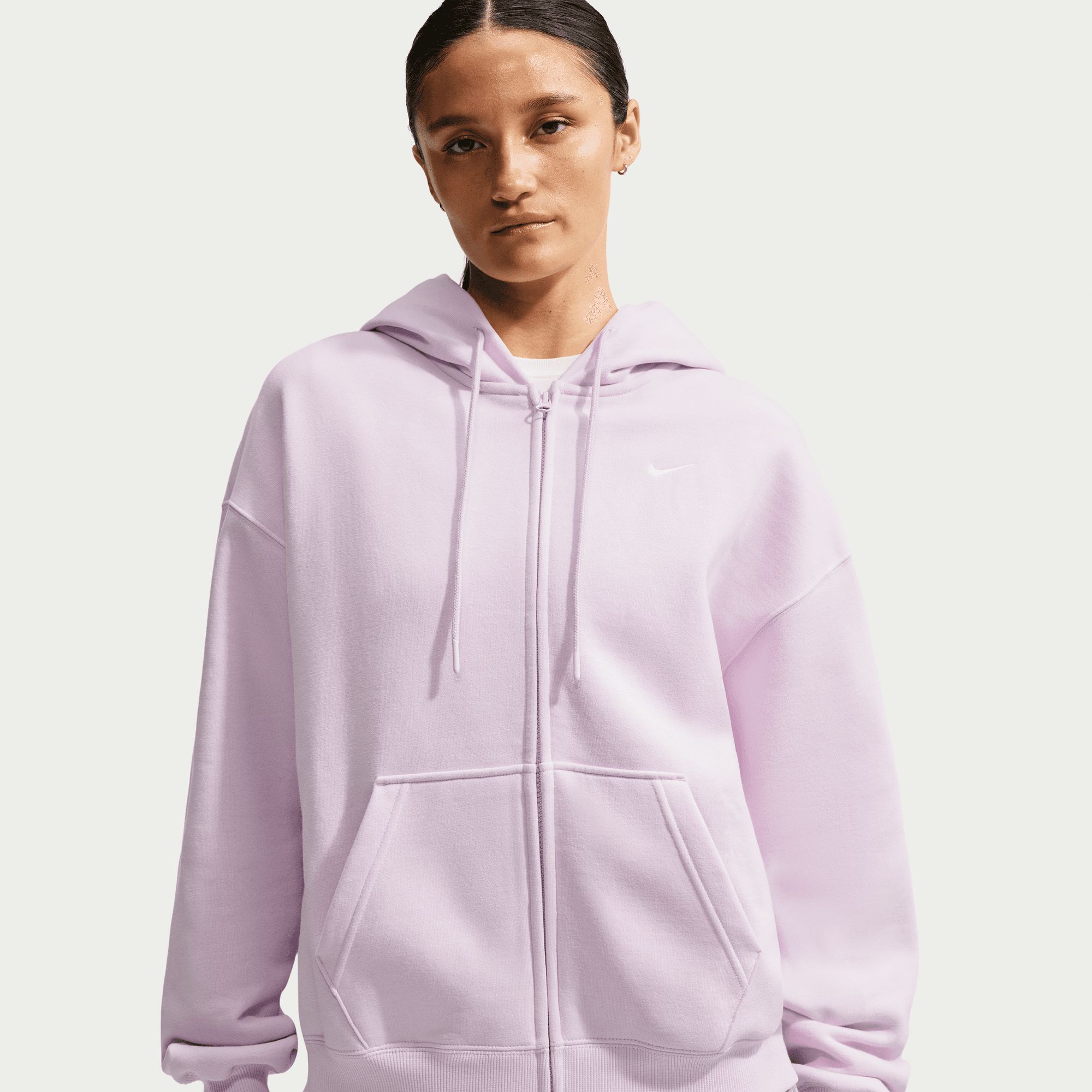 Nike Women's Studio Full Zip Oversized Fleece Hoodie