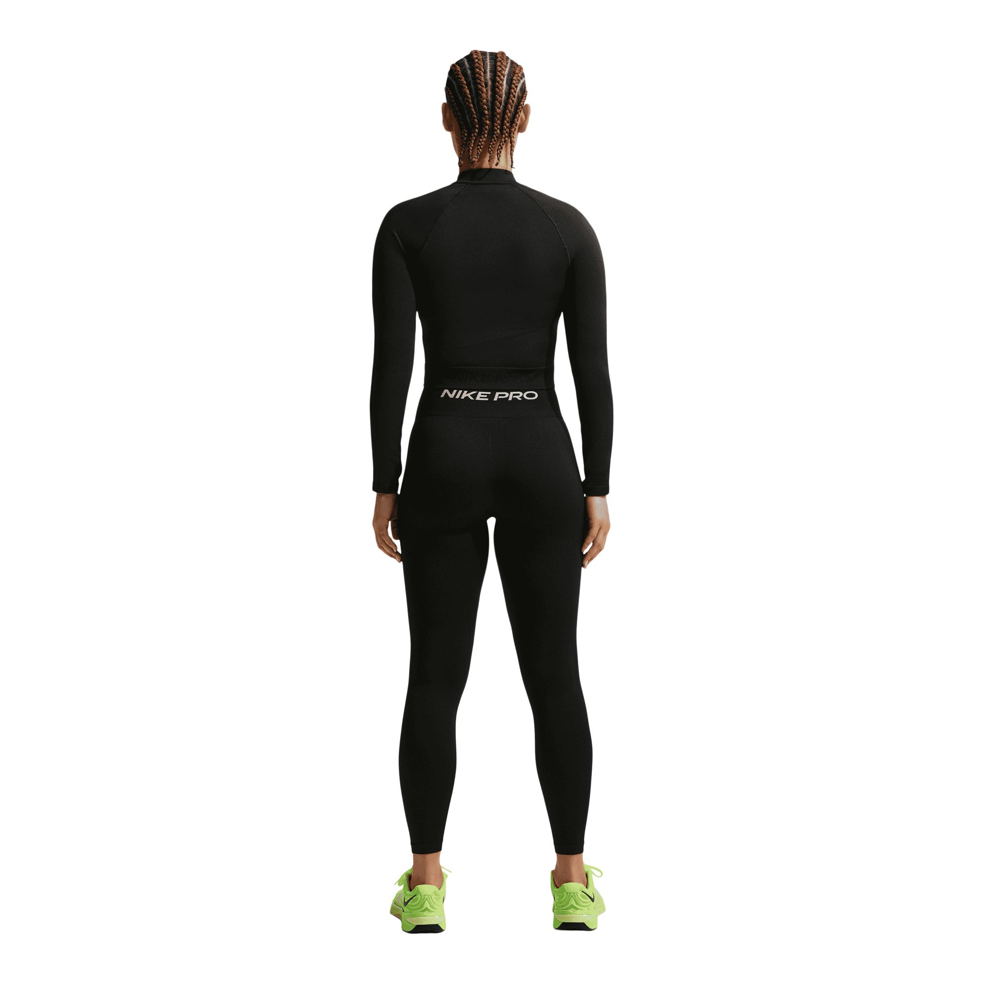 Nike Women's Pro Dri-fit Full Zip Long Sleeve Workout Top