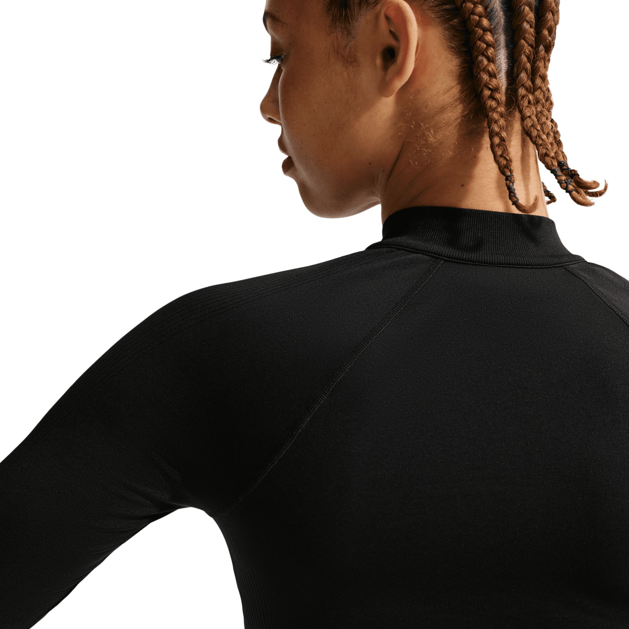 Nike Women's Pro Dri-fit Full Zip Long Sleeve Workout Top