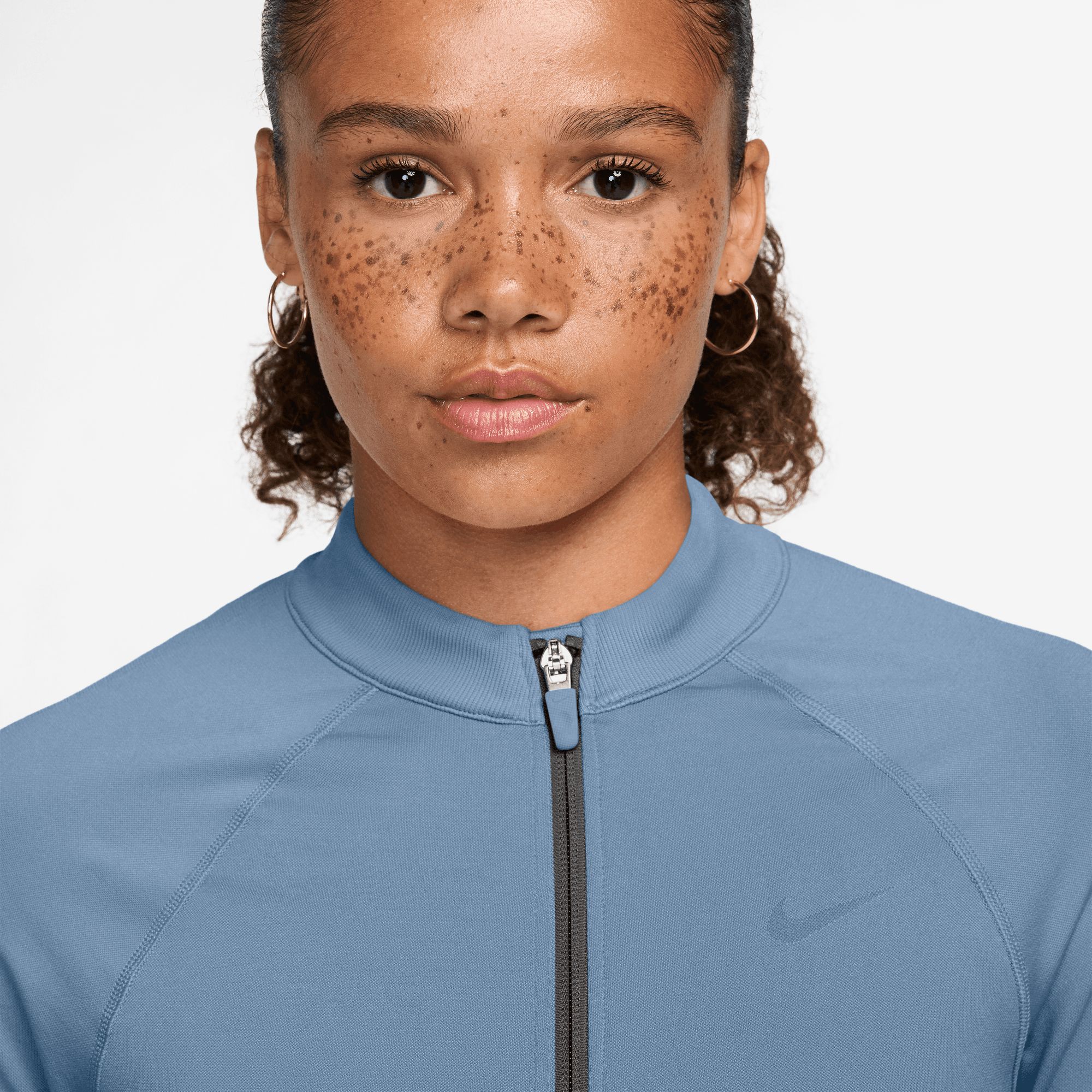 Nike Women's Pro Dri-fit Full Zip Long Sleeve Workout Top