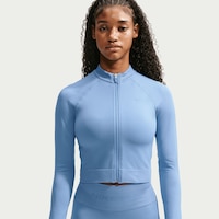 Nike Women's Pro Dri-fit Full Zip Long Sleeve Workout Top