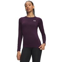 Under Armour Women's HeatGear© Compression Long Sleeve Shirt Front_Flat