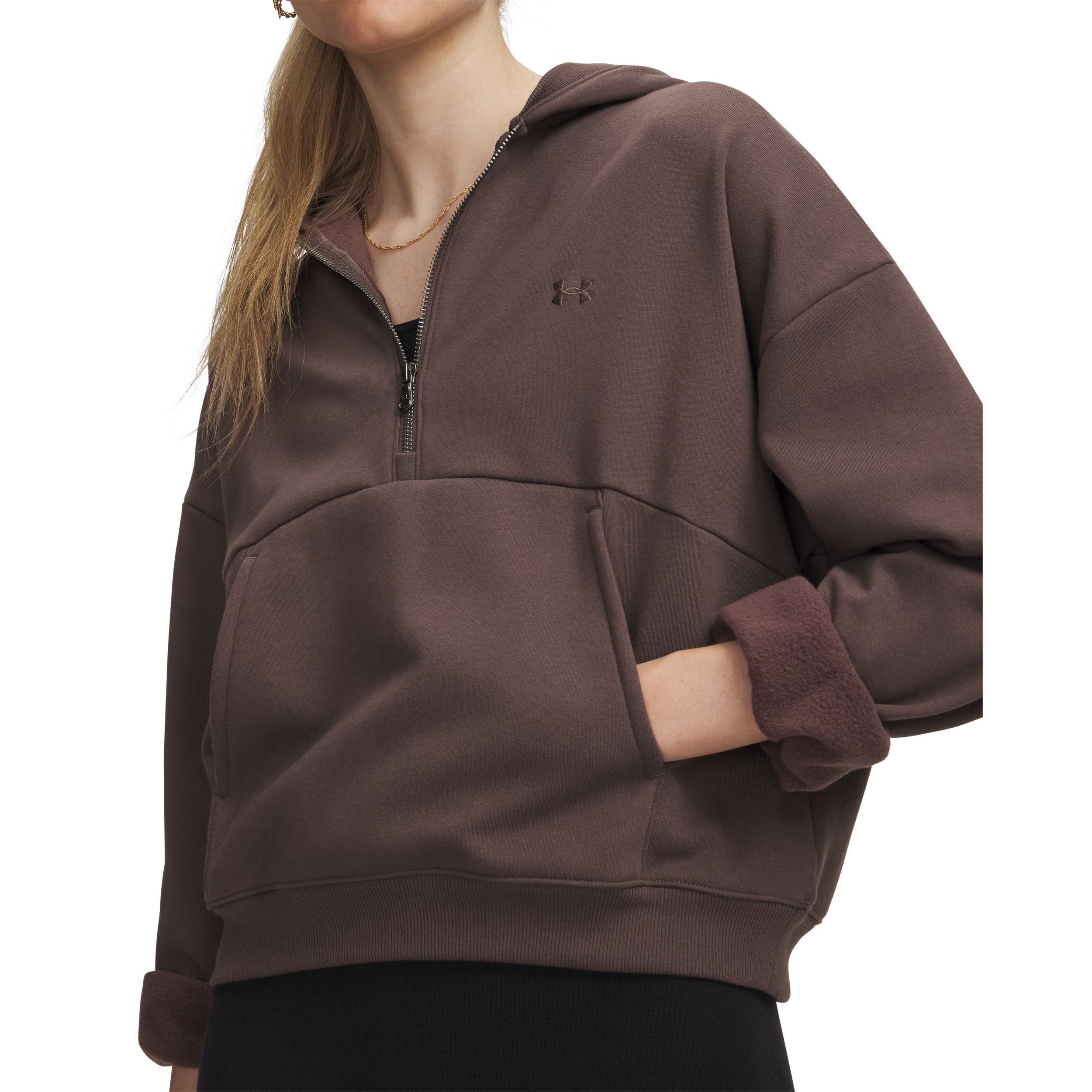 Under Armour Women's Icon Fleece 1/2 Zip Hoodie