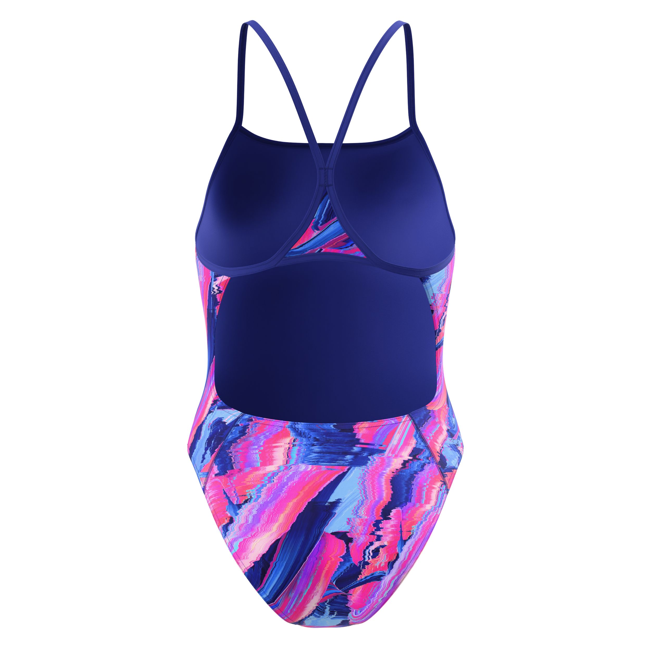 Speedo Women's Turnback Printed One Piece Swimsuit