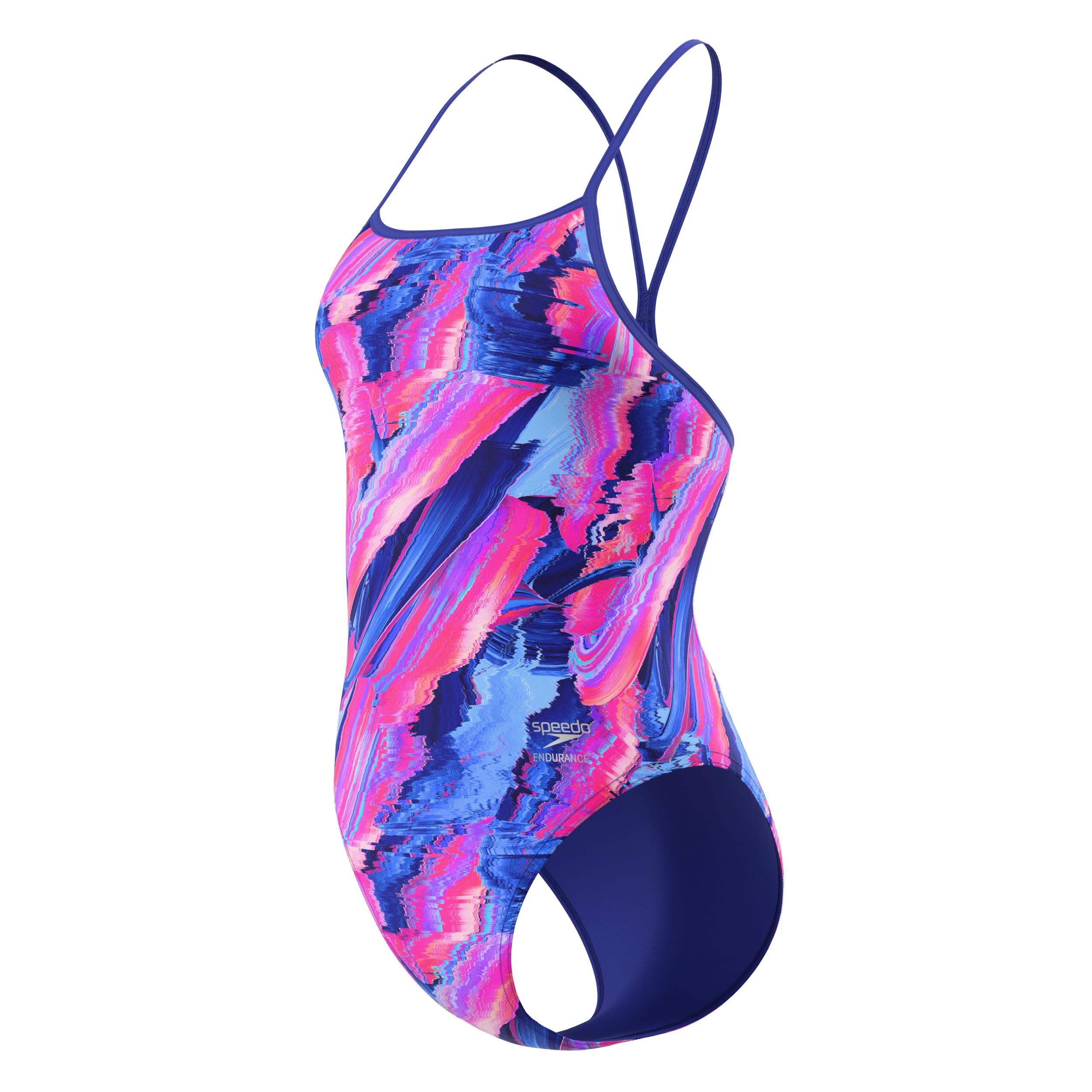 Speedo Women's Turnback Printed One Piece Swimsuit