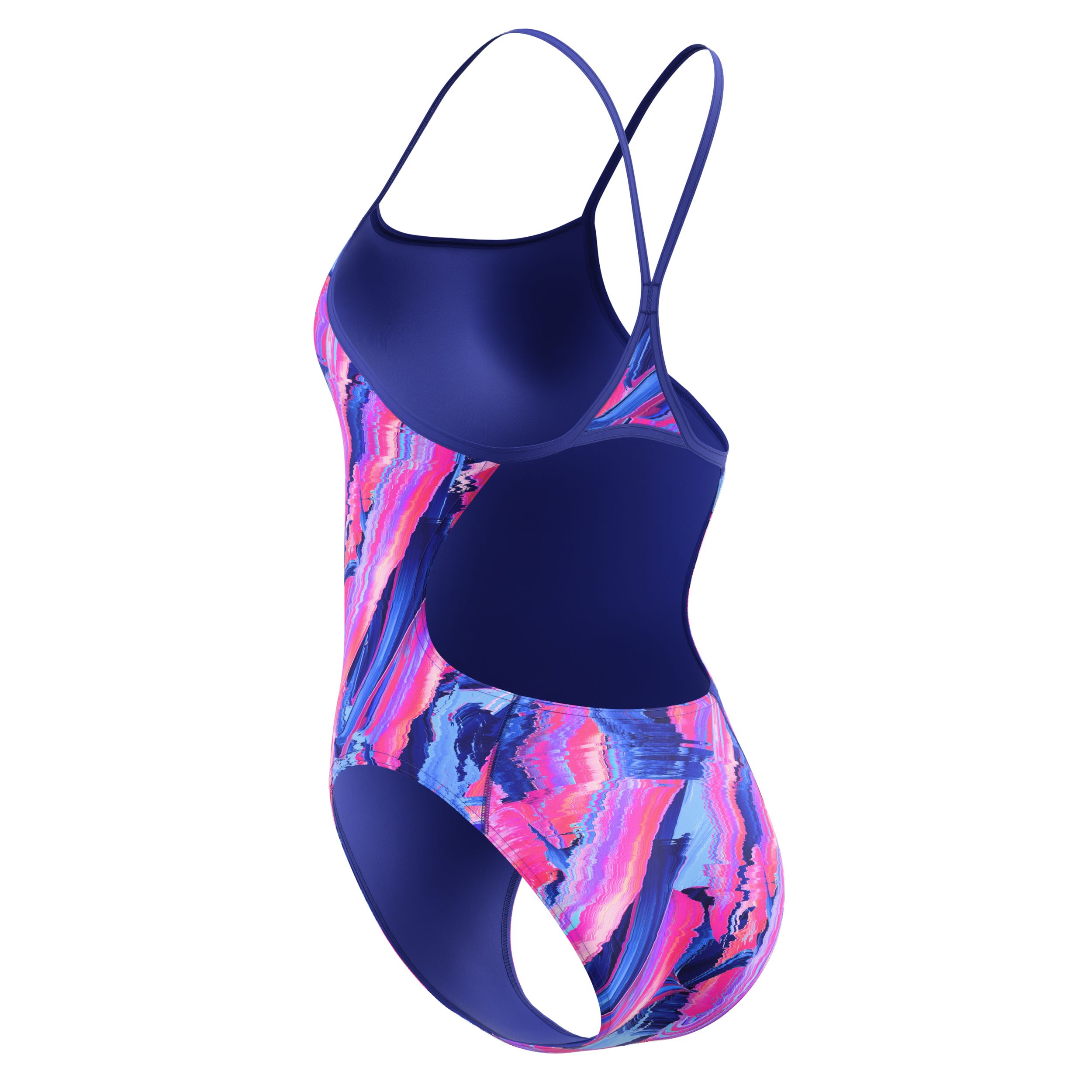 Speedo Women's Turnback Printed One Piece Swimsuit