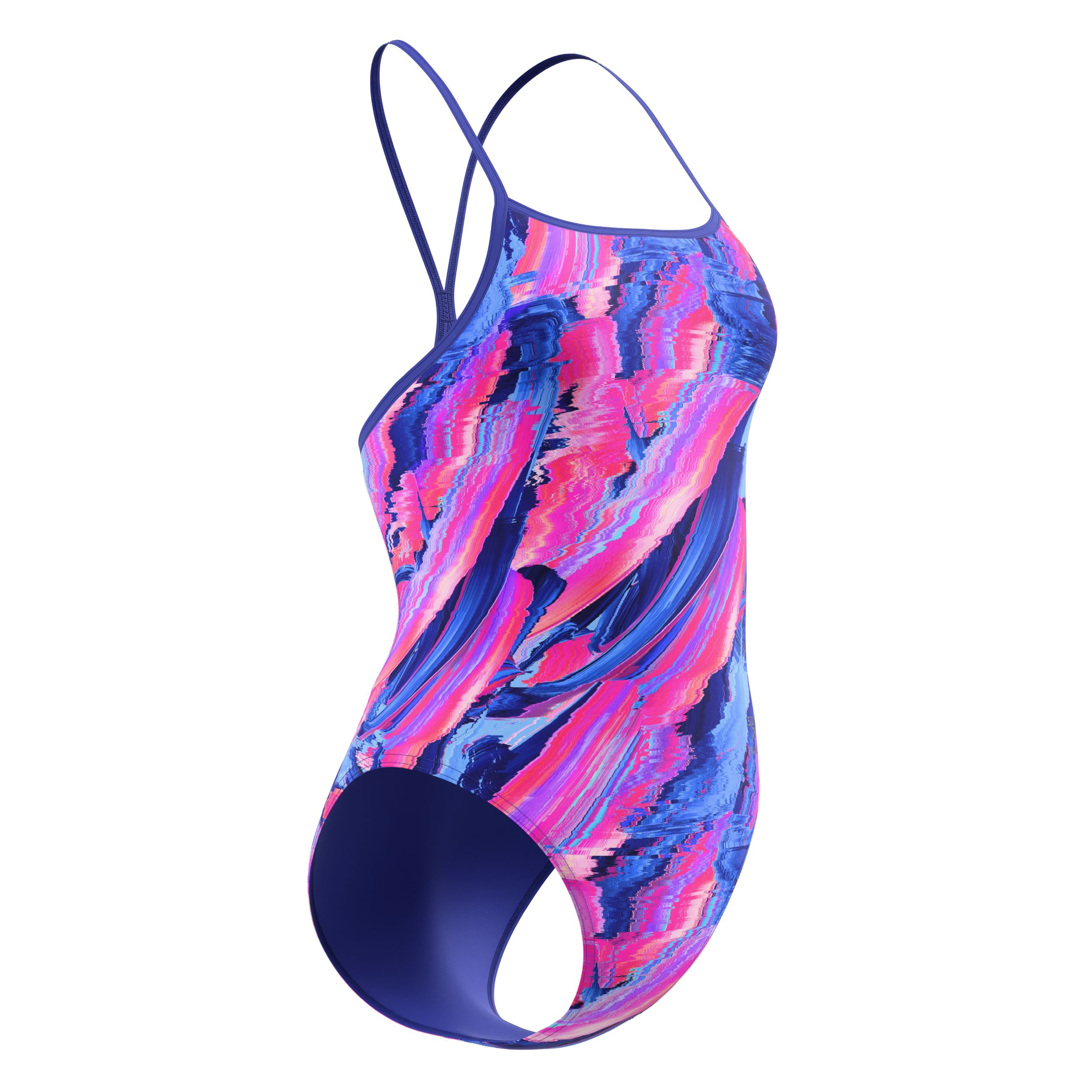 Speedo Women's Turnback Printed One Piece Swimsuit