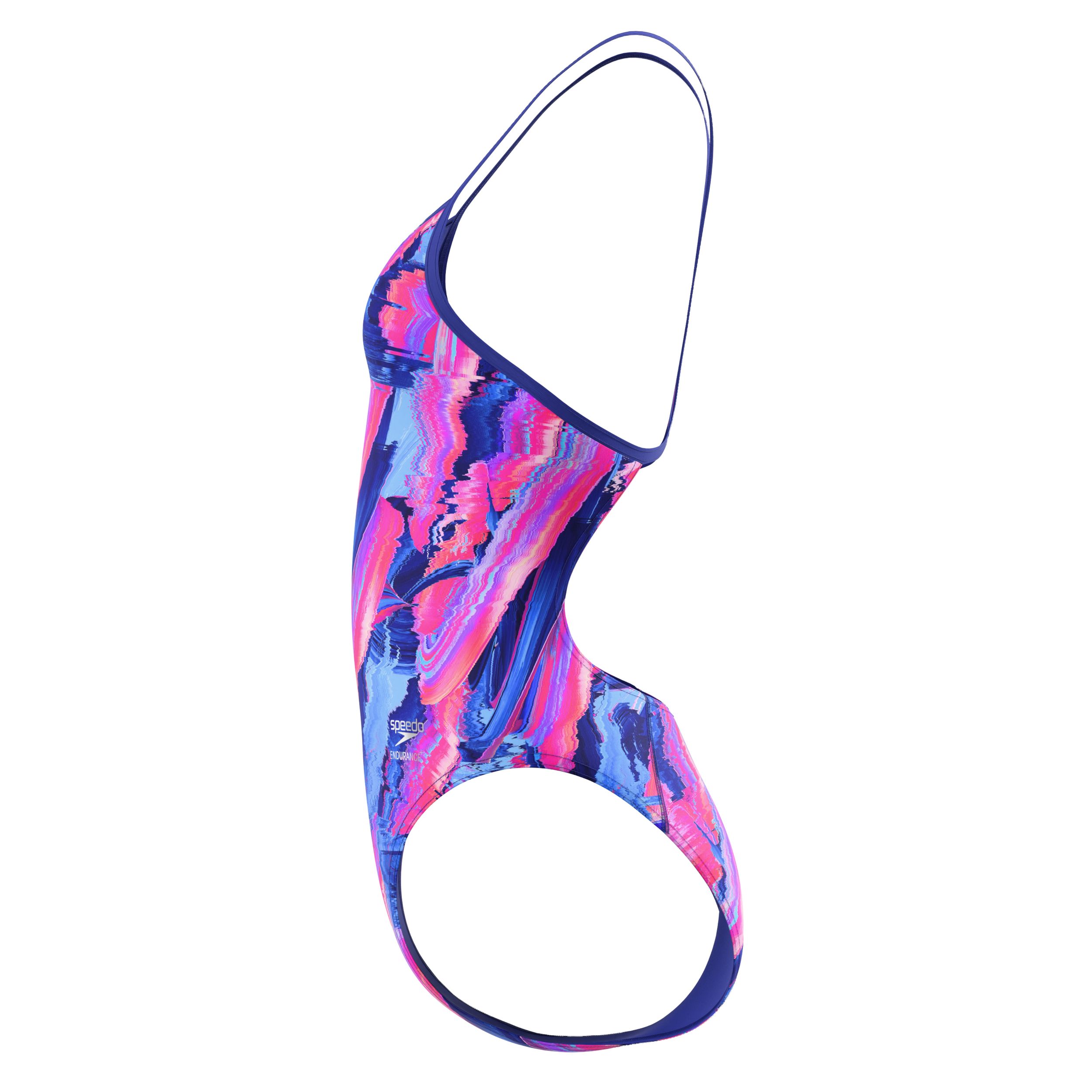Speedo Women's Turnback Printed One Piece Swimsuit