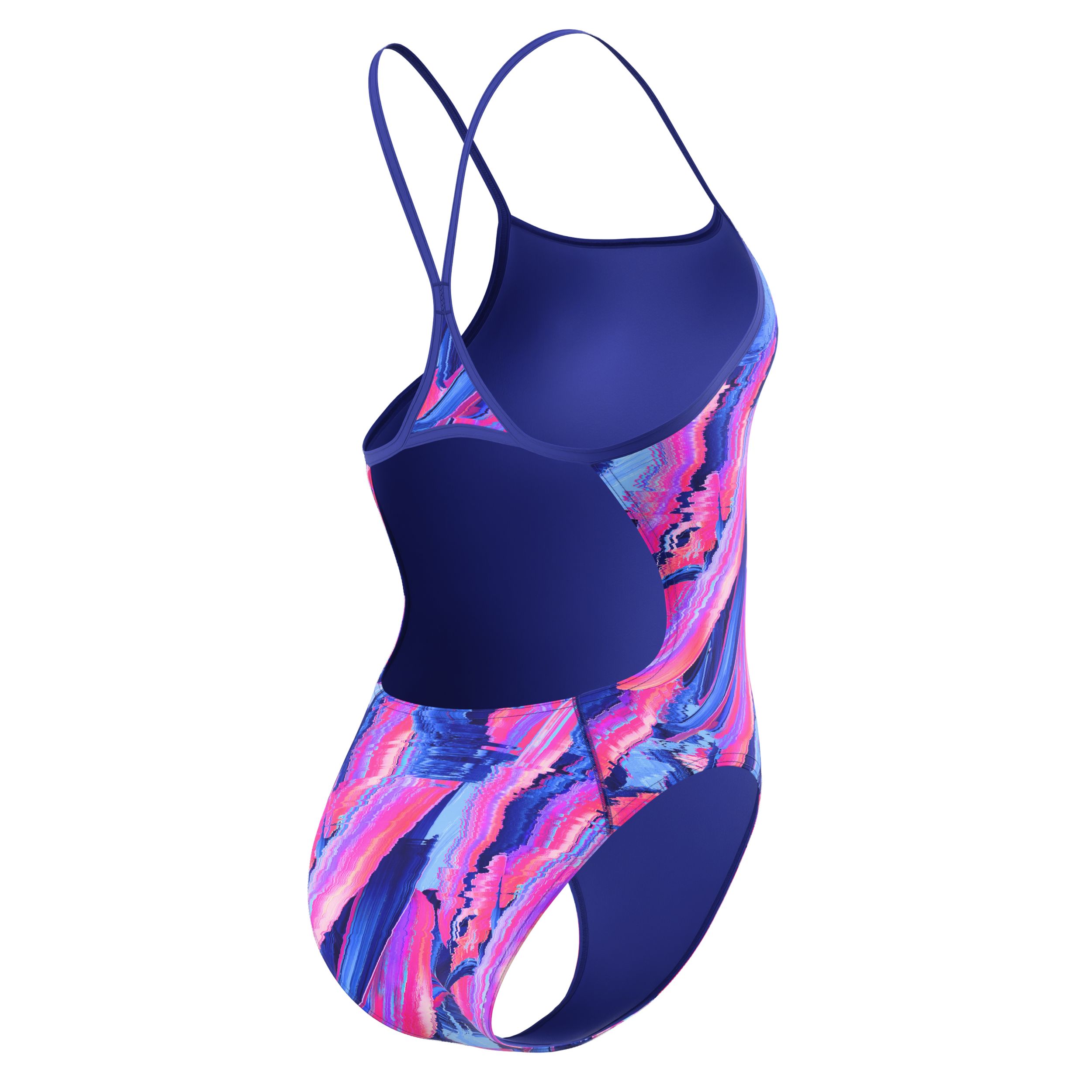 Speedo Women's Turnback Printed One Piece Swimsuit