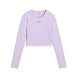 PUMA Women's HYROX PWRMODE Cropped Long Sleeve Shirt Front_Flat