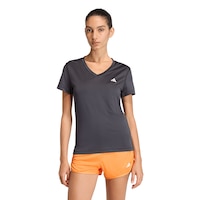 adidas Women's Essentials V-Neck T-Shirt Front_Flat
