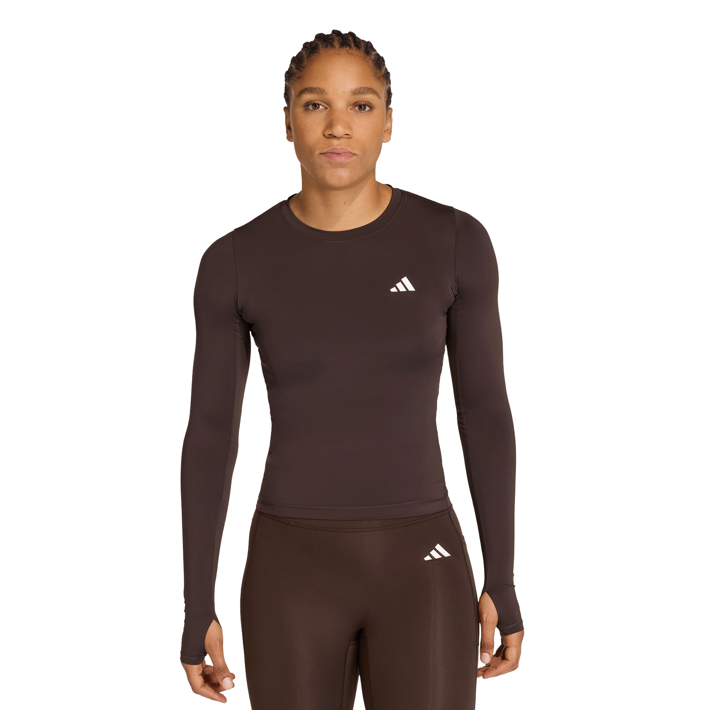 adidas Women's PWR Essentials Contour Long Sleeve Shirt