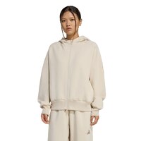 adidas Women's Soft Lux Full Zip Hoodie Front_Angled_Left