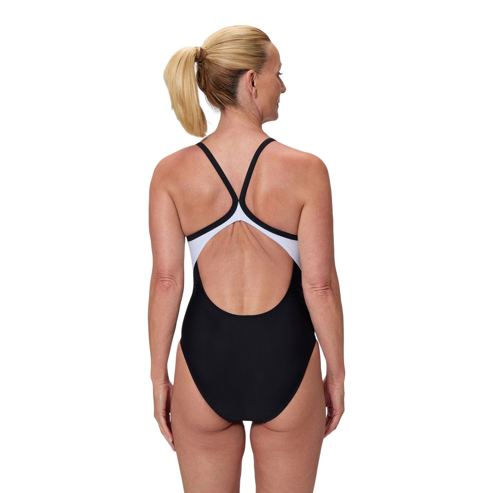 Speedo Women's Solid Racerback One Piece Swimsuit