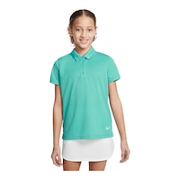 Nike Golf Girls' Dri-FIT Victory Solid Polo T Shirt Front_Flat