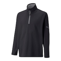 PUMA Golf Boy's Gamer Long Sleeve 1/4 Zip Shirt Front_Angled_Left