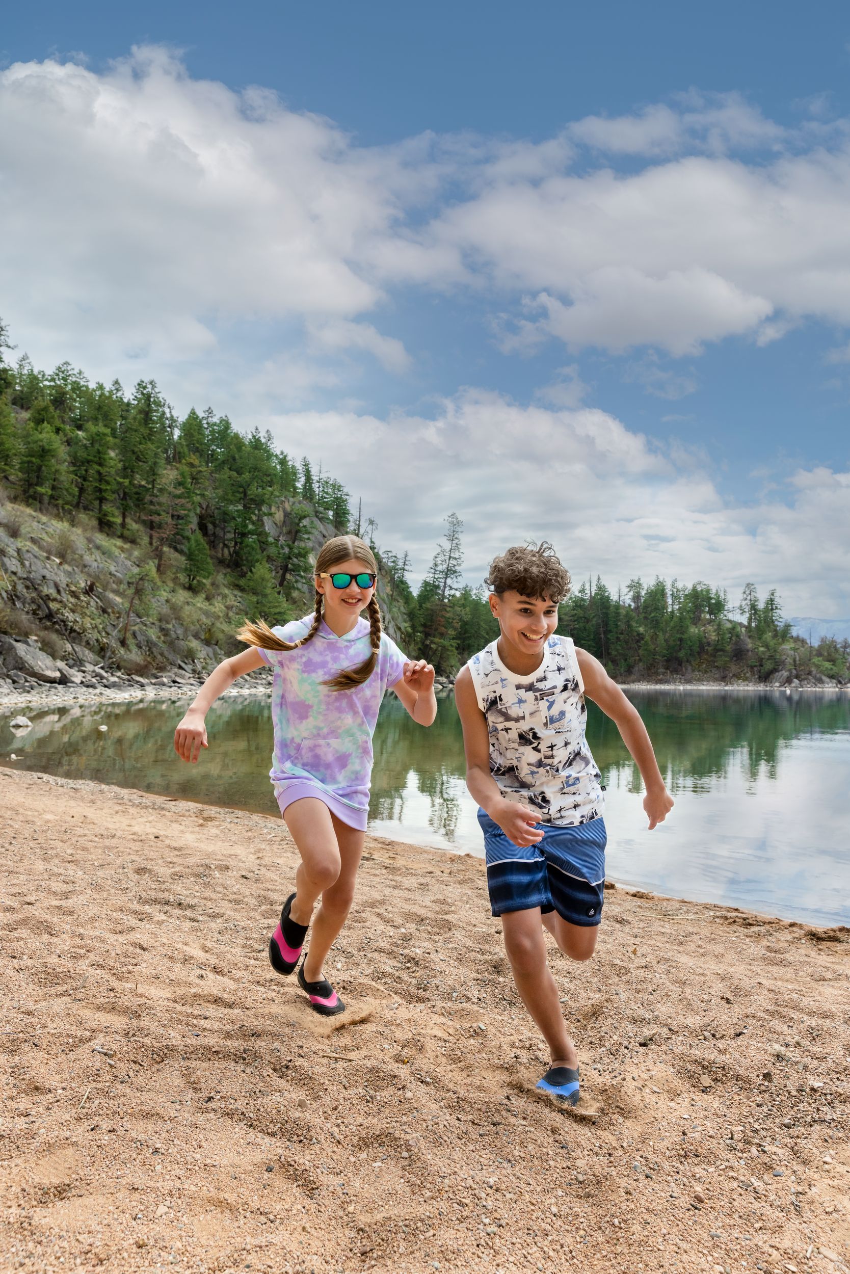 Ripzone Boys' Combers Printed Swim Trunks