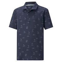 PUMA Boys' Cloudspun Horizons Polo T Shirt Front_Angled_Left