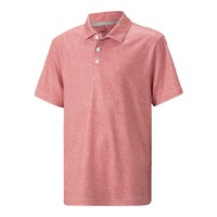 PUMA Boys' Cloudspun Primary Polo T Shirt Front_Three_Fourths_Angled_Left