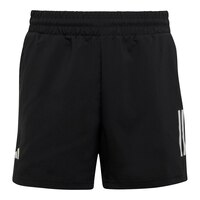 adidas Boys' Club 3-Stripe Shorts Front_Flat