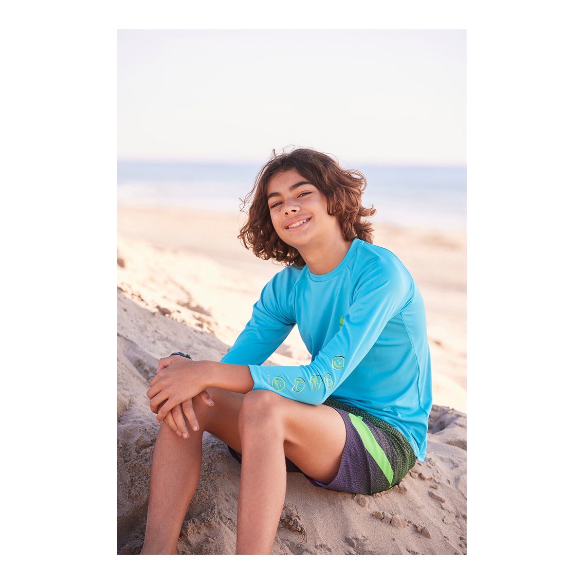 Nike Boys' Smiles Long Sleeve Hydroguard