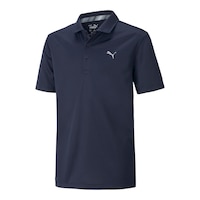 PUMA Golf Boys' Essential Polo T Shirt Front_Angled_Left