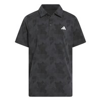adidas Golf Boys' Script Polo T Shirt Front_Flat