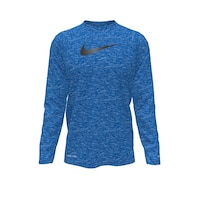 Nike Boys' Heather Long Sleeve HydroGuard Front_Flat
