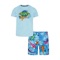 Under Armour Boys' Classic Soaker Set Stream BS T Shirt Front_Flat