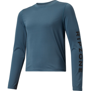 Ripzone Kids' Waves Long Sleeve Rashguard with UPF 40 Sun Protection