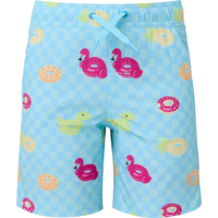 Ripzone Boys' Summer Solid Volley Swim Shorts Back_Flat