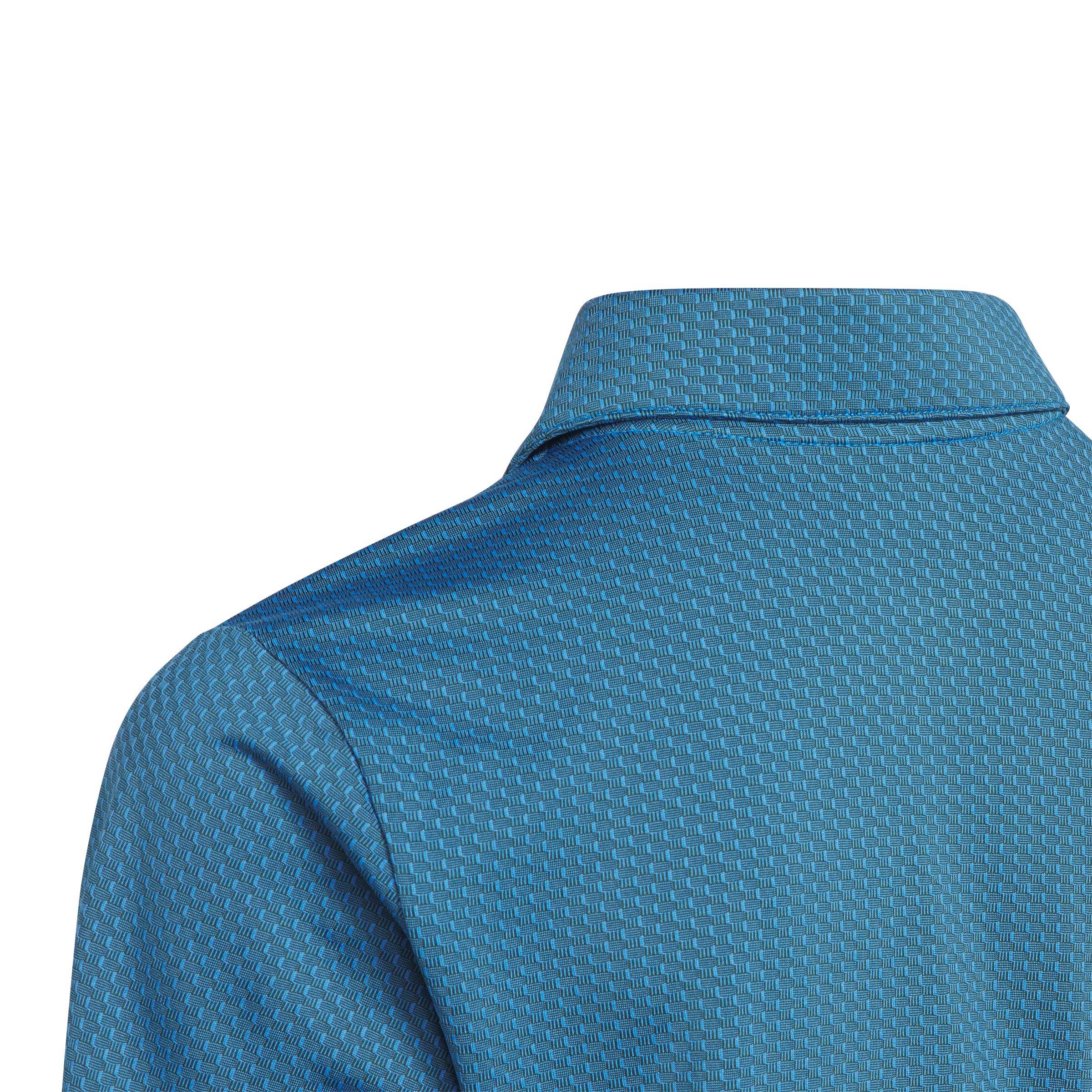 Adidas Golf Kids' Textured Short Sleeve Polo T-shirt