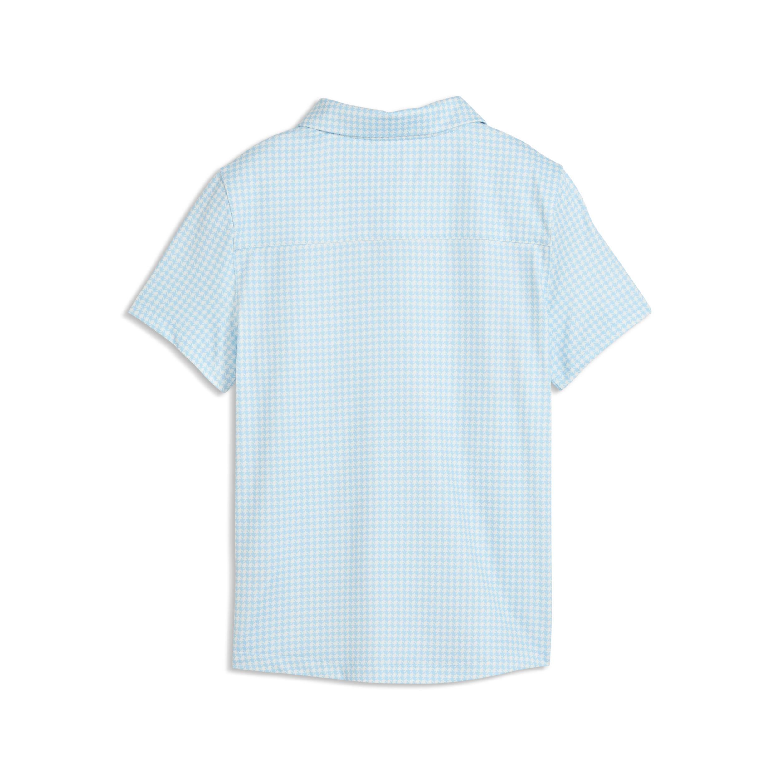 PUMA Kids' CLOUDSPUN Check Golf Polo T-shirt