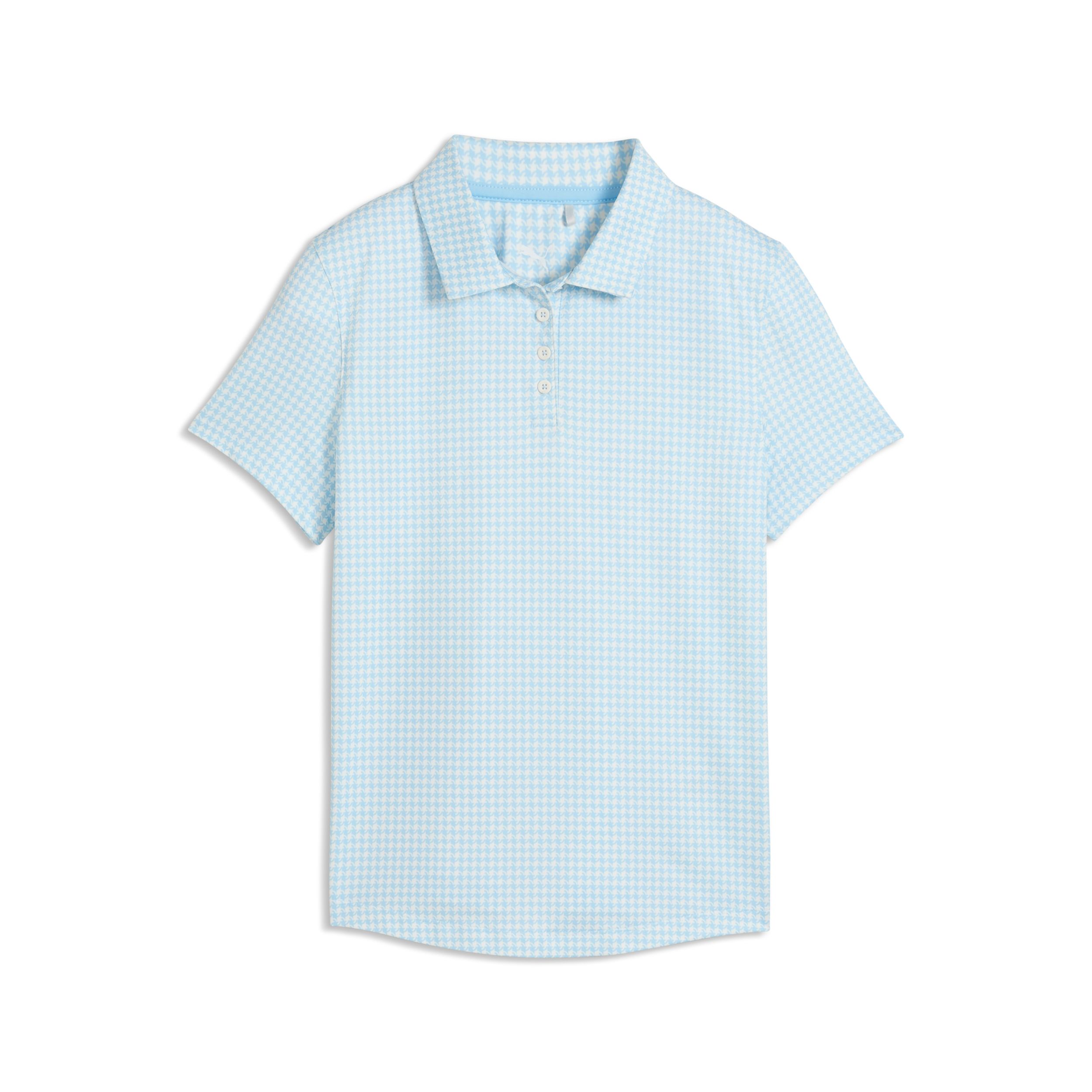 PUMA Kids' CLOUDSPUN Check Golf Polo T-shirt