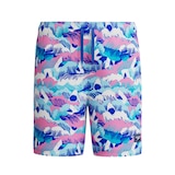 SPEEDO Kids' Print 15" Durable Water Repellent Volley Shorts Front_Flat