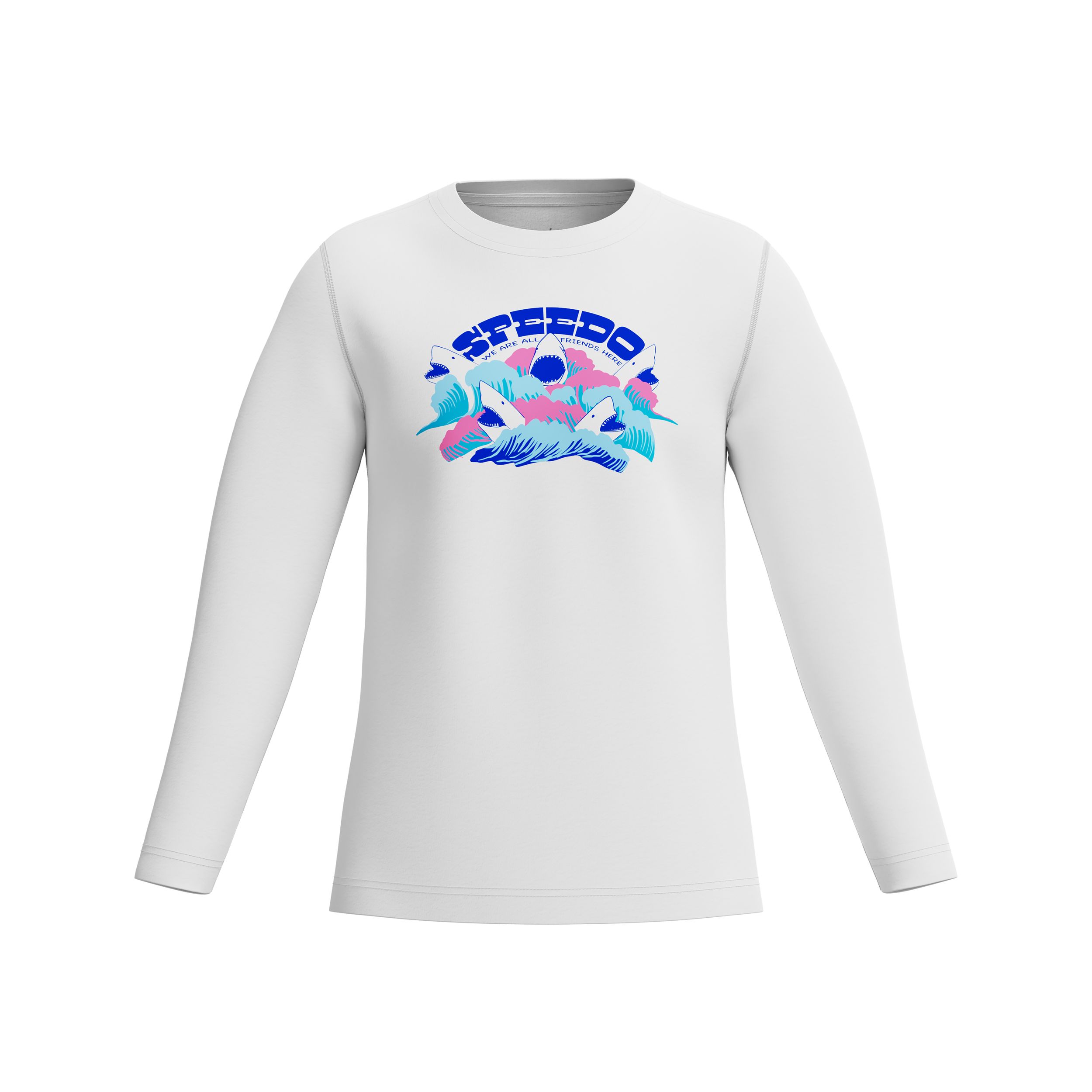 Speedo Boys' Graphic Swim Long Sleeve T Shirt