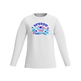 Speedo Boys' Graphic Swim Long Sleeve T Shirt Front_Flat