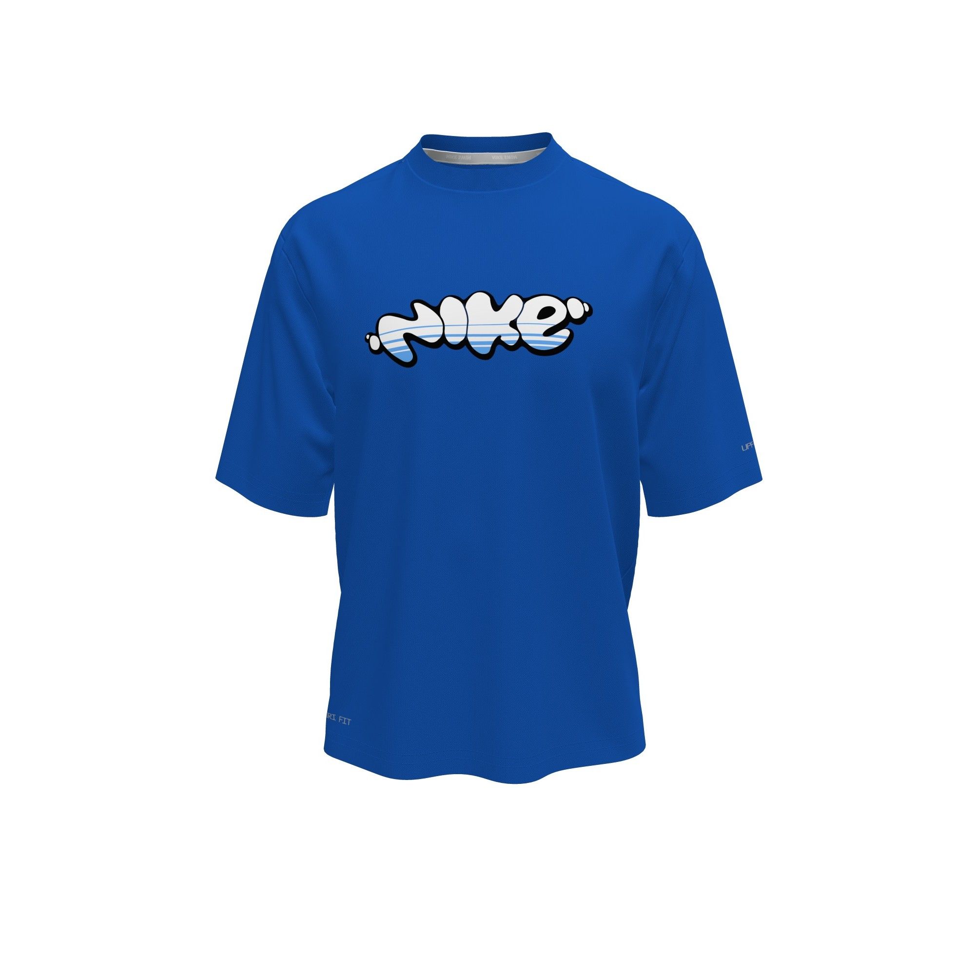 Nike Kids' Bubble Graphic Hydroguard Short Sleeve UV Protection Swim Shirt