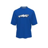 Nike Kids' Bubble Graphic Hydroguard Short Sleeve UV Protection Swim Shirt Front_Flat