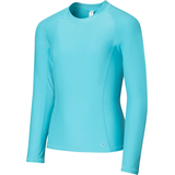 Ripzone Girls' Sidney Long Sleeve Rash Guard Front_Angled_Left