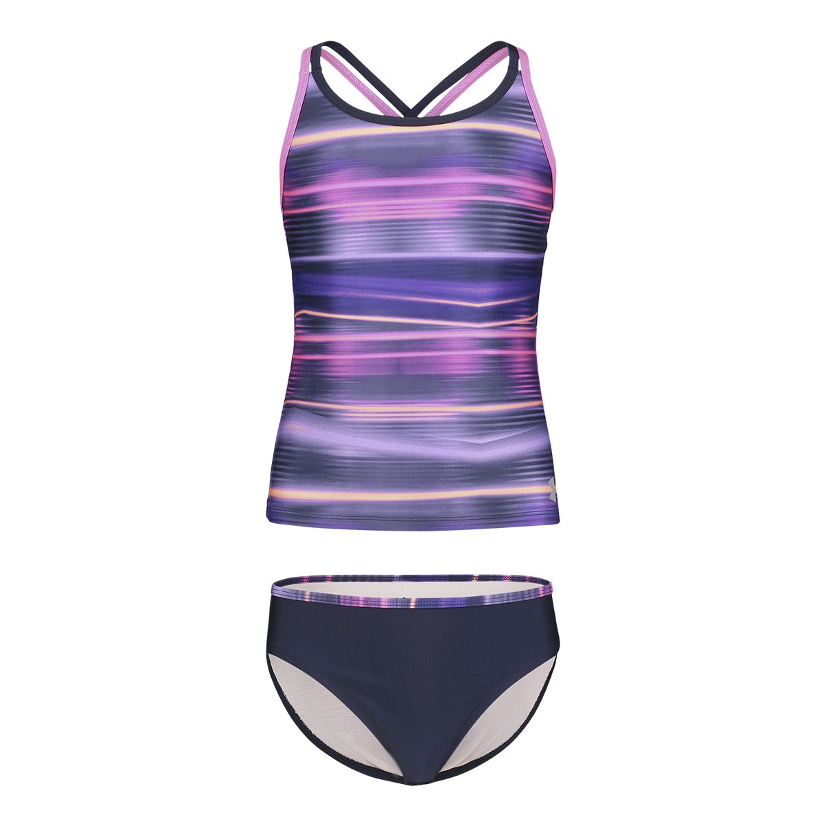 Under Armour Girls' Beam Stripe Tankini