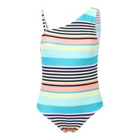 Mandarine Girls' Summer Flash 1 Shoulder One Piece Swimsuit Front_Angled_Left