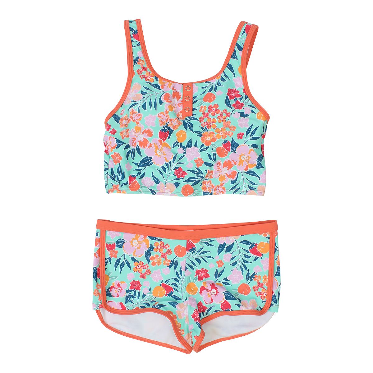 Mandarine Girls' Kauai Island Boyshort Two Piece Swimwear | SportChek