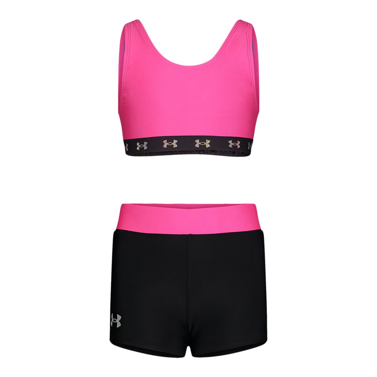 Under Armour Girls' Swim Solid Shorts Set