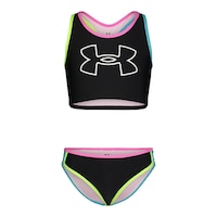 Under Armour Girls' Racer Midkini 2 Piece Swimwear Front_Flat